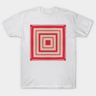 Geometric , Square , Woven Texture , Pattern , Ribbed , Christmas T-Shirt